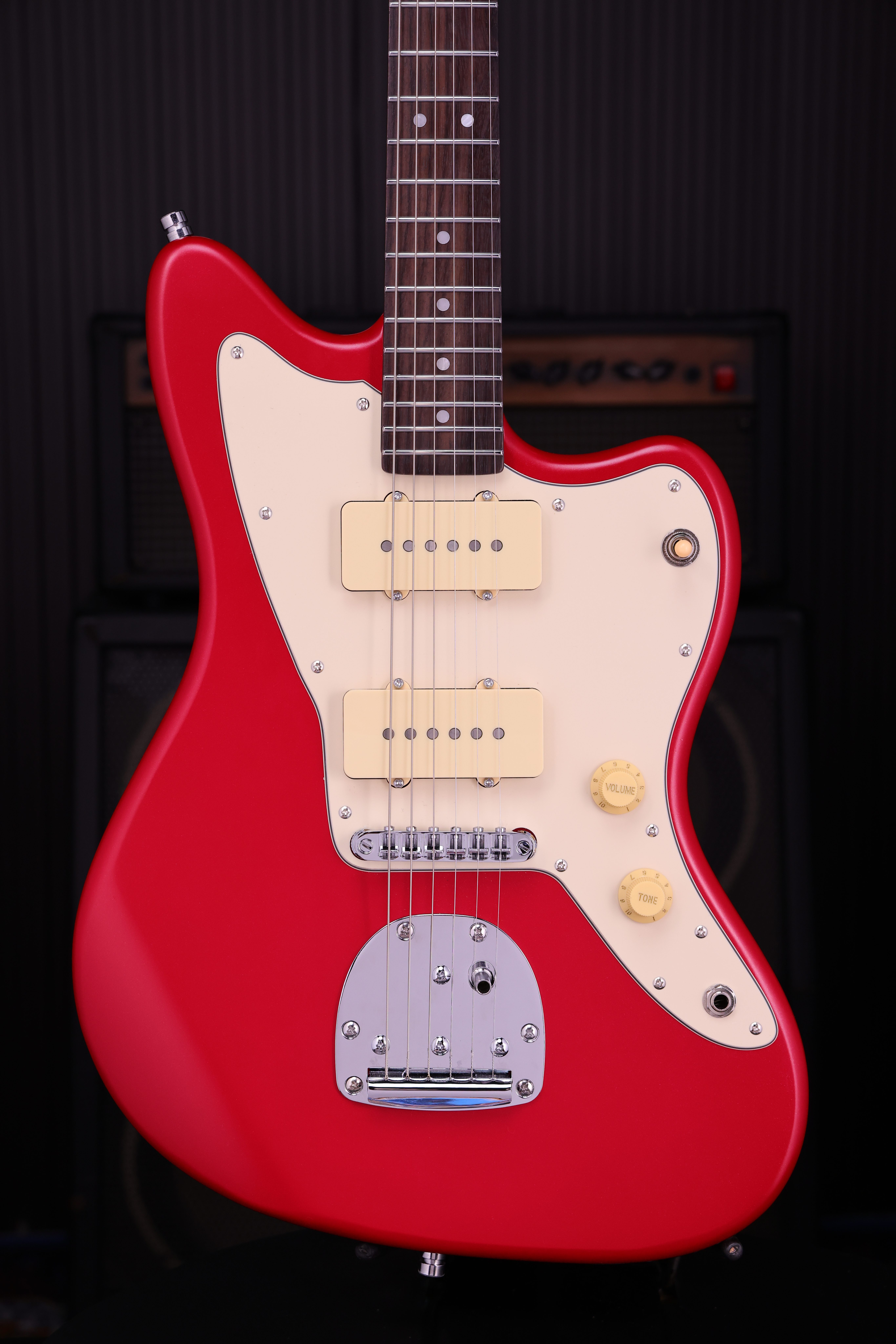PJ-3 Candy Red P90 E-Gitarre